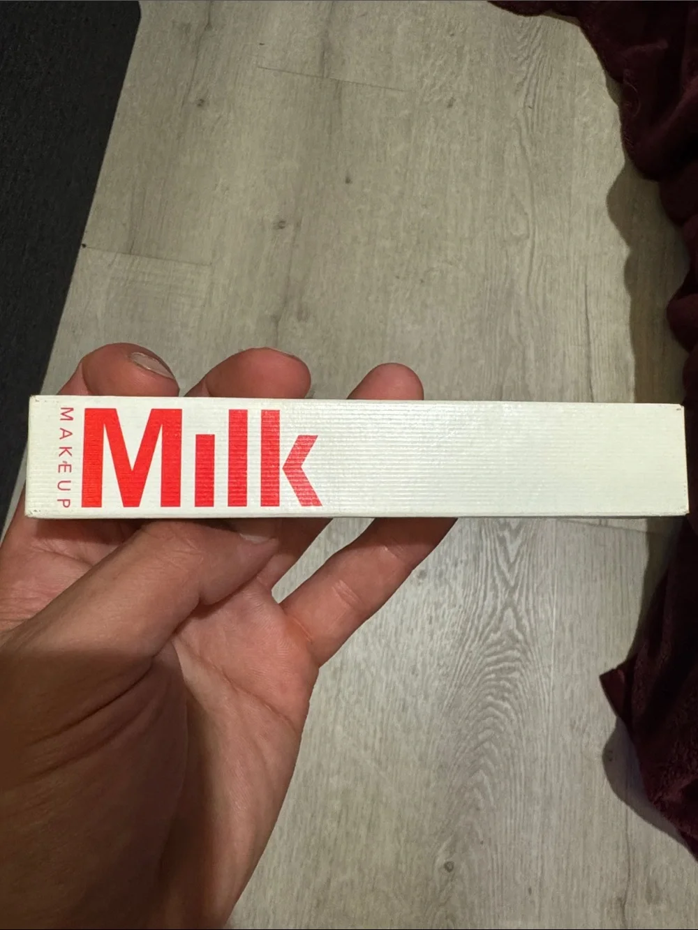 Milk Makeup Mascara in White Box with Red Logo